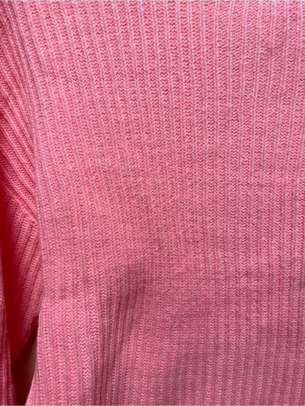 Pink Mock Neck Ribbed Sweater - Picture 3 of 3